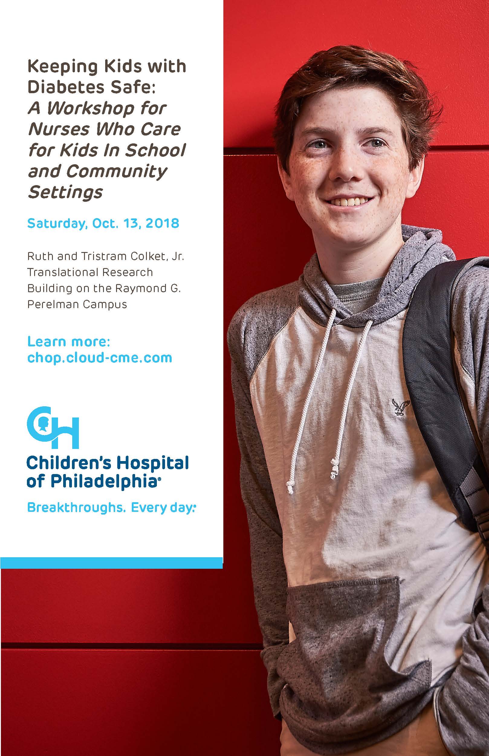 Keeping Kids with Diabetes Safe: A Workshop for Nurses Who Care for Kids In School and Community Settings Banner